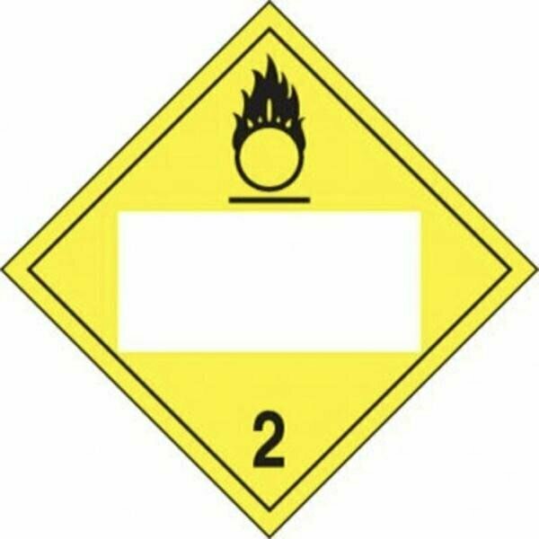 Accuform BLANK DOT PLACARD HAZARD CLASS 2 MPL424FV1 MPL424FV1